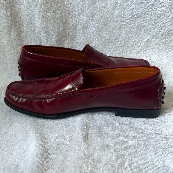 TOD’S Made in Italy, Size 40, Size 9.5, Ruby Red loafers - Picture 5 of 13